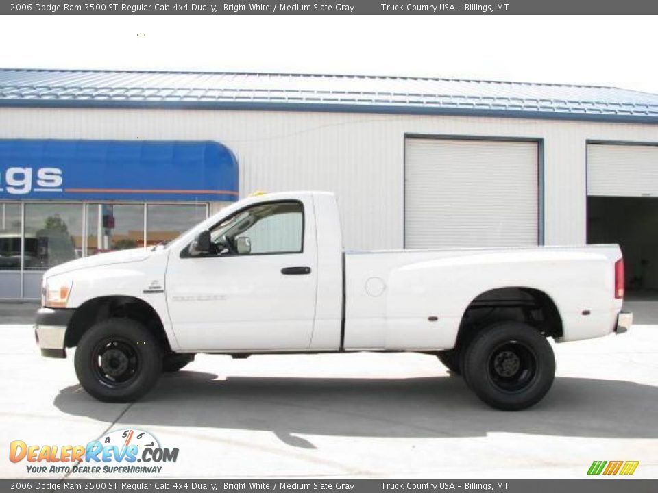 2006 Dodge Ram 3500 ST Regular Cab 4x4 Dually Bright White / Medium Slate Gray Photo #1