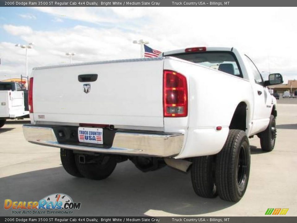 2006 Dodge Ram 3500 ST Regular Cab 4x4 Dually Bright White / Medium Slate Gray Photo #6