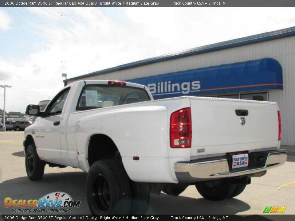 2006 Dodge Ram 3500 ST Regular Cab 4x4 Dually Bright White / Medium Slate Gray Photo #7