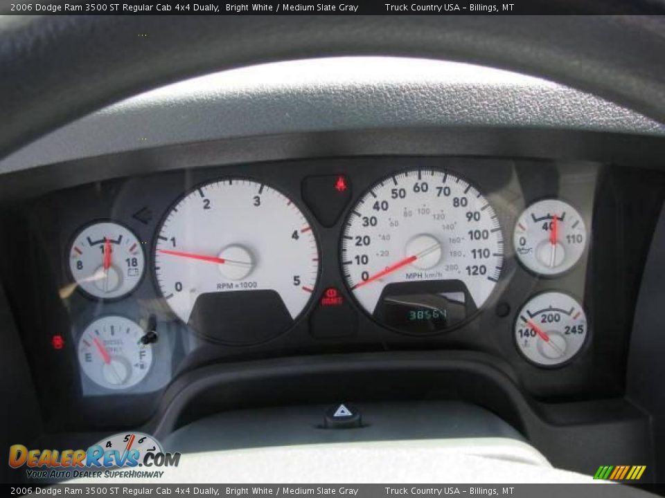 2006 Dodge Ram 3500 ST Regular Cab 4x4 Dually Bright White / Medium Slate Gray Photo #11