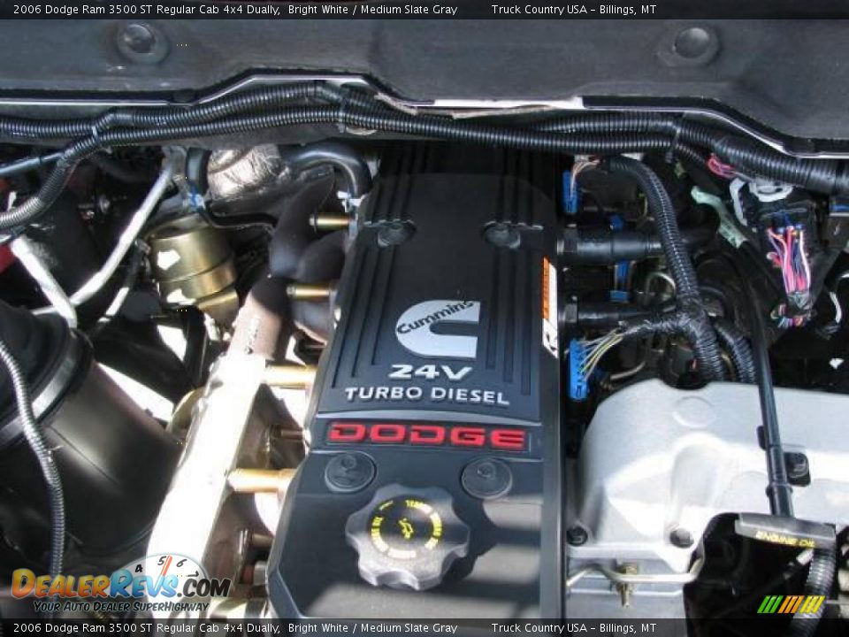 2006 Dodge Ram 3500 ST Regular Cab 4x4 Dually Bright White / Medium Slate Gray Photo #14