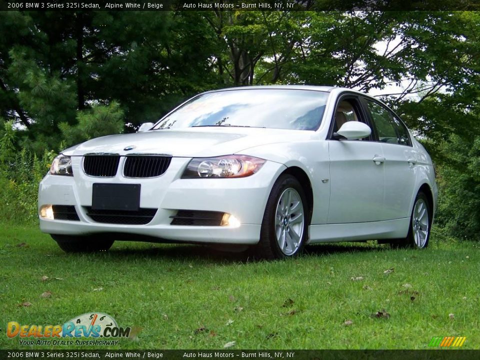 2006 BMW 3 Series 325i Sedan Alpine White / Beige Photo #1