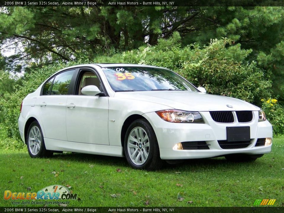 2006 BMW 3 Series 325i Sedan Alpine White / Beige Photo #3