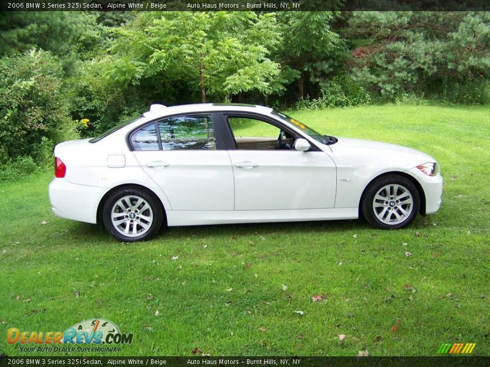 2006 BMW 3 Series 325i Sedan Alpine White / Beige Photo #4