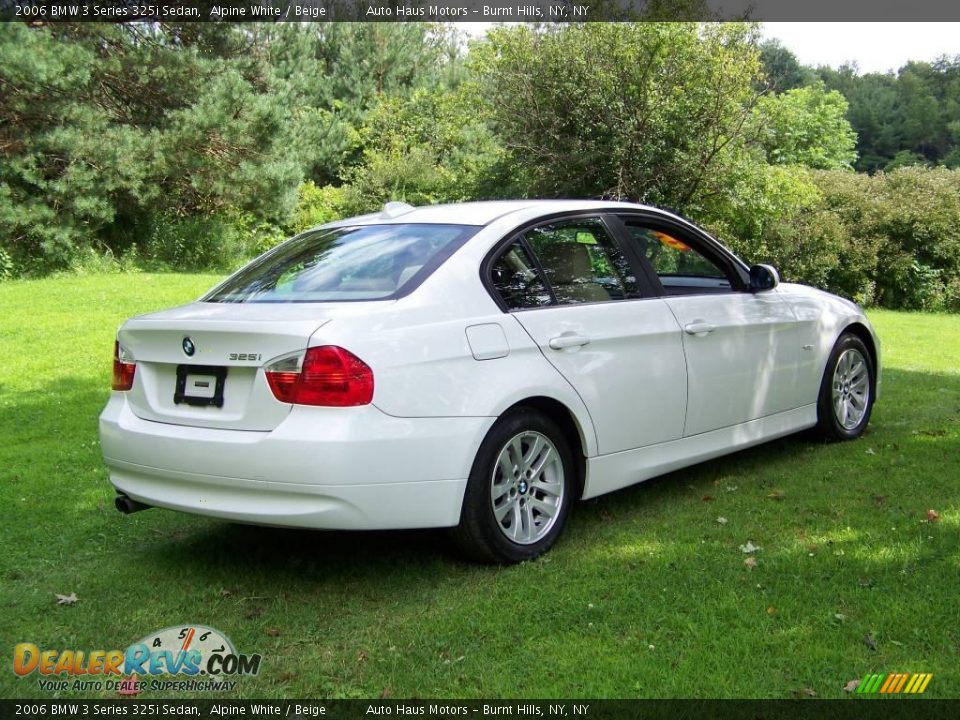 2006 BMW 3 Series 325i Sedan Alpine White / Beige Photo #5