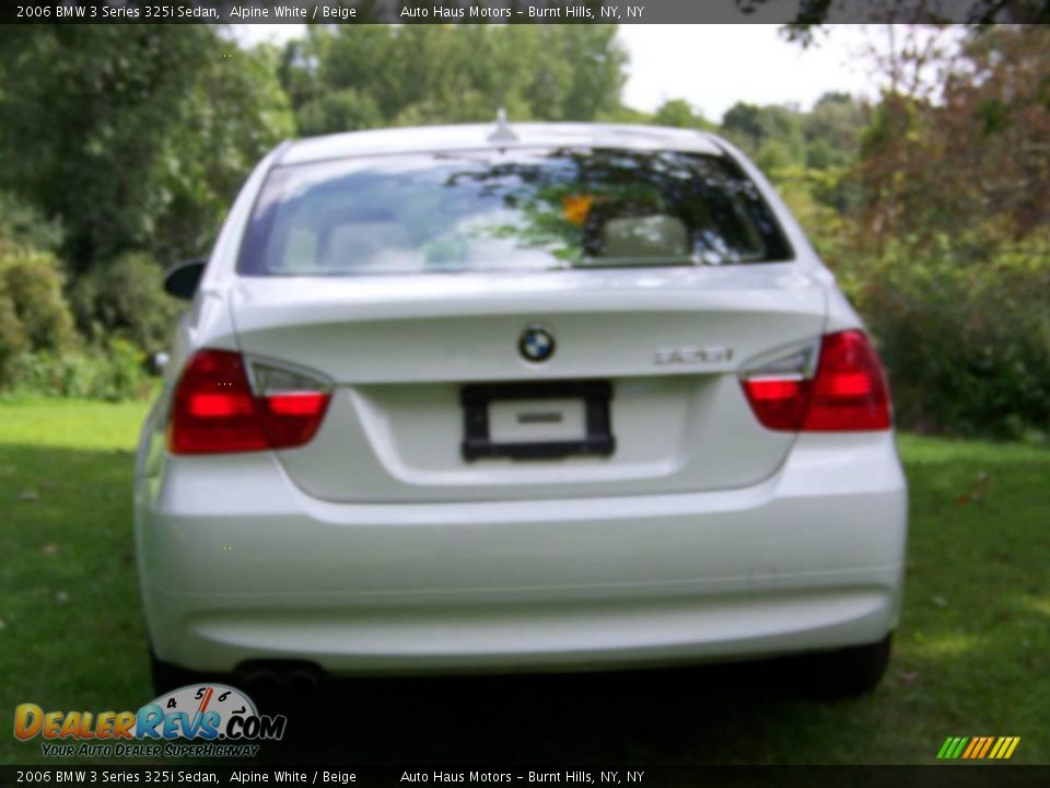 2006 BMW 3 Series 325i Sedan Alpine White / Beige Photo #6