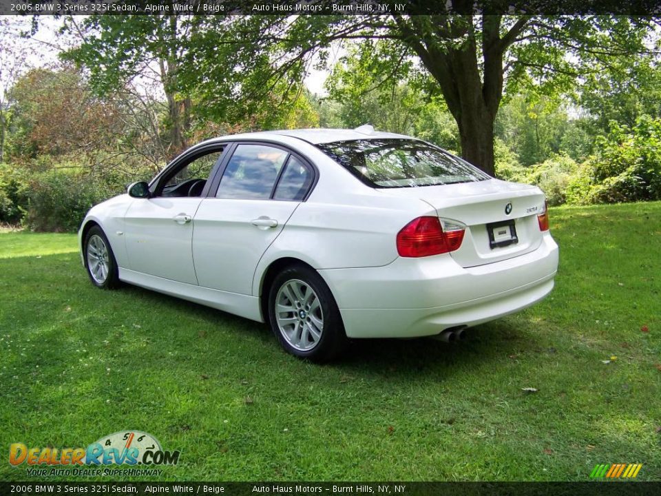 2006 BMW 3 Series 325i Sedan Alpine White / Beige Photo #7