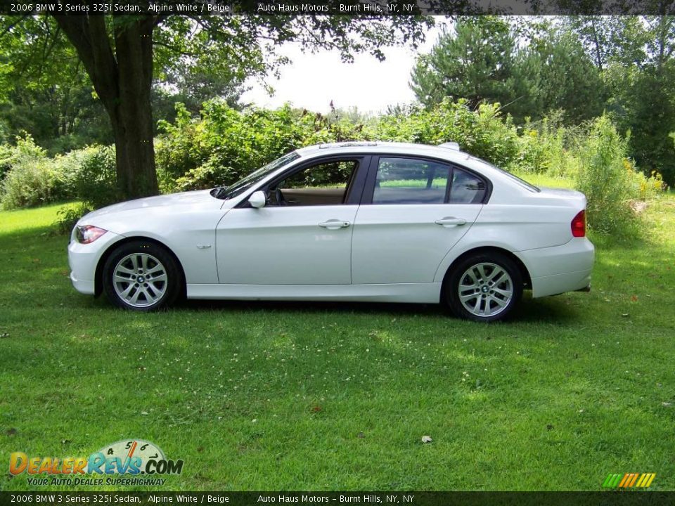 2006 BMW 3 Series 325i Sedan Alpine White / Beige Photo #8