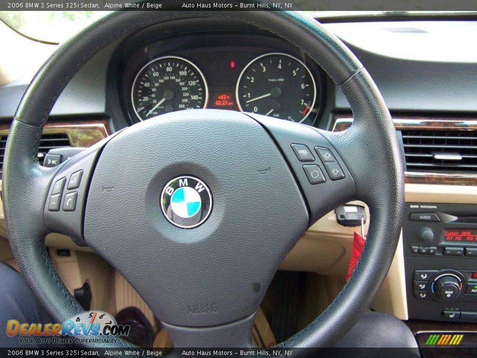 2006 BMW 3 Series 325i Sedan Alpine White / Beige Photo #20