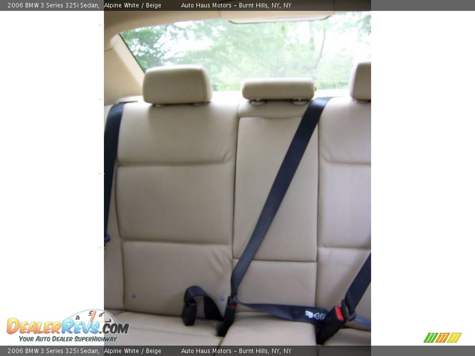 2006 BMW 3 Series 325i Sedan Alpine White / Beige Photo #25