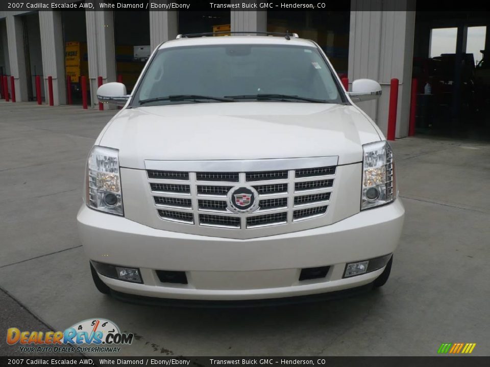 2007 Cadillac Escalade AWD White Diamond / Ebony/Ebony Photo #2