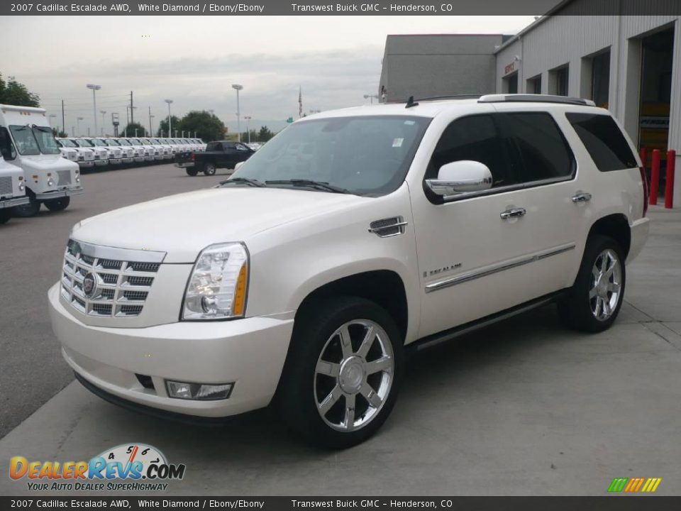 2007 Cadillac Escalade AWD White Diamond / Ebony/Ebony Photo #3