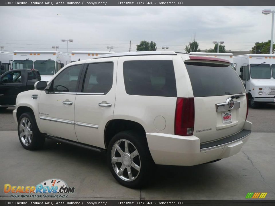2007 Cadillac Escalade AWD White Diamond / Ebony/Ebony Photo #4