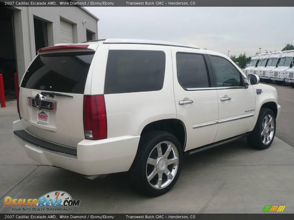 2007 Cadillac Escalade AWD White Diamond / Ebony/Ebony Photo #6