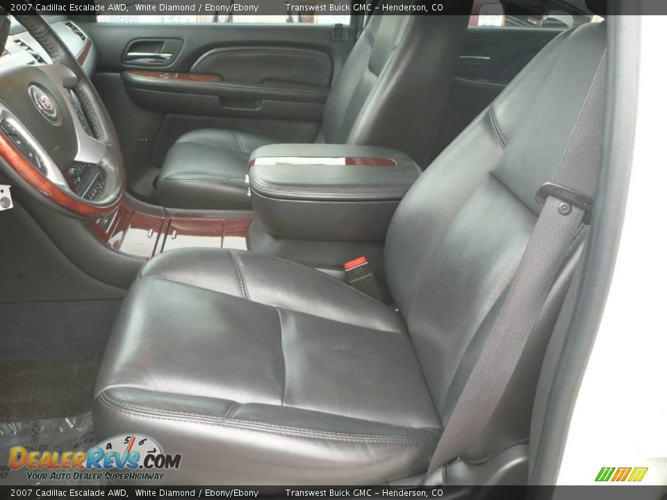 2007 Cadillac Escalade AWD White Diamond / Ebony/Ebony Photo #8