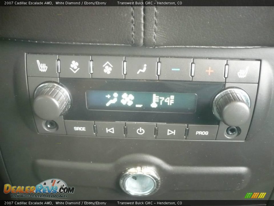 2007 Cadillac Escalade AWD White Diamond / Ebony/Ebony Photo #14