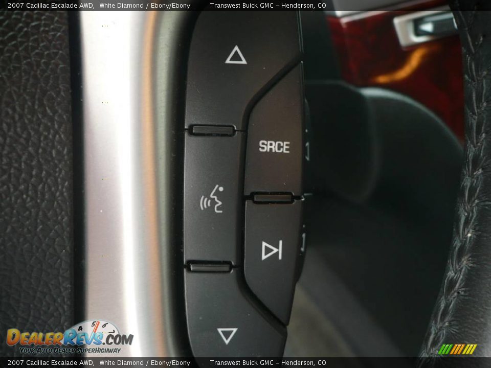 2007 Cadillac Escalade AWD White Diamond / Ebony/Ebony Photo #17