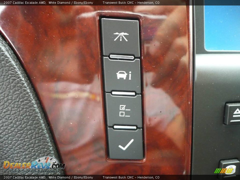 2007 Cadillac Escalade AWD White Diamond / Ebony/Ebony Photo #19