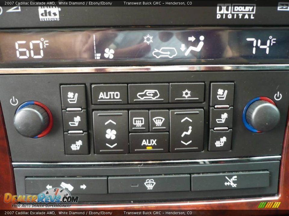 2007 Cadillac Escalade AWD White Diamond / Ebony/Ebony Photo #26