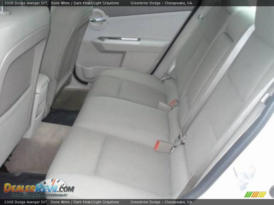 2008 Dodge Avenger SXT Stone White / Dark Khaki/Light Graystone Photo #11