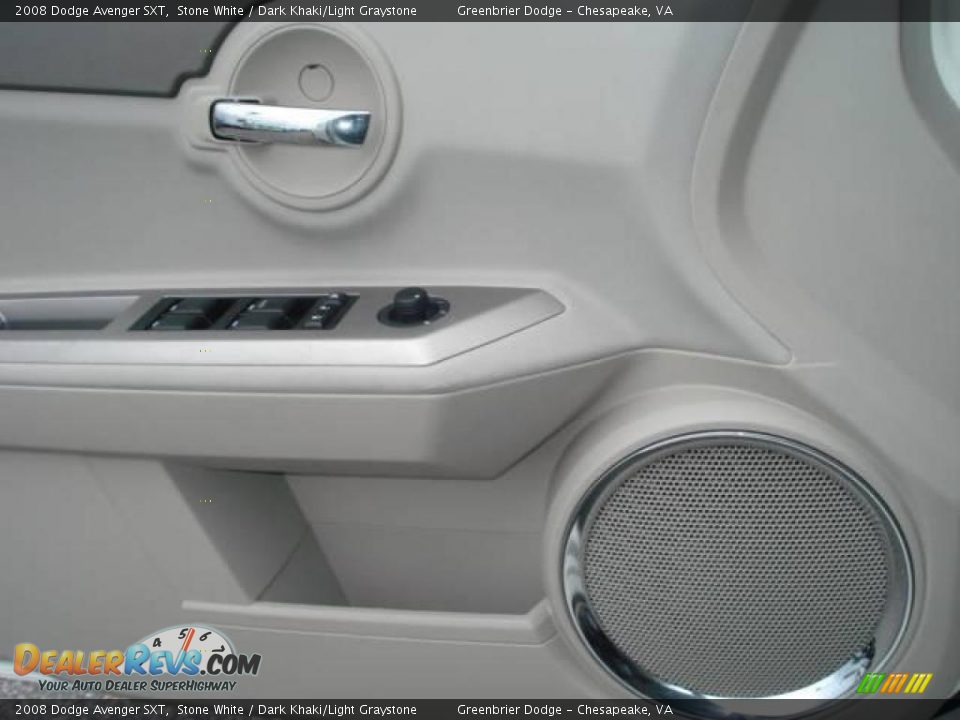 2008 Dodge Avenger SXT Stone White / Dark Khaki/Light Graystone Photo #13