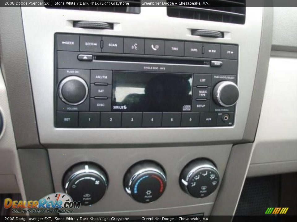 2008 Dodge Avenger SXT Stone White / Dark Khaki/Light Graystone Photo #14