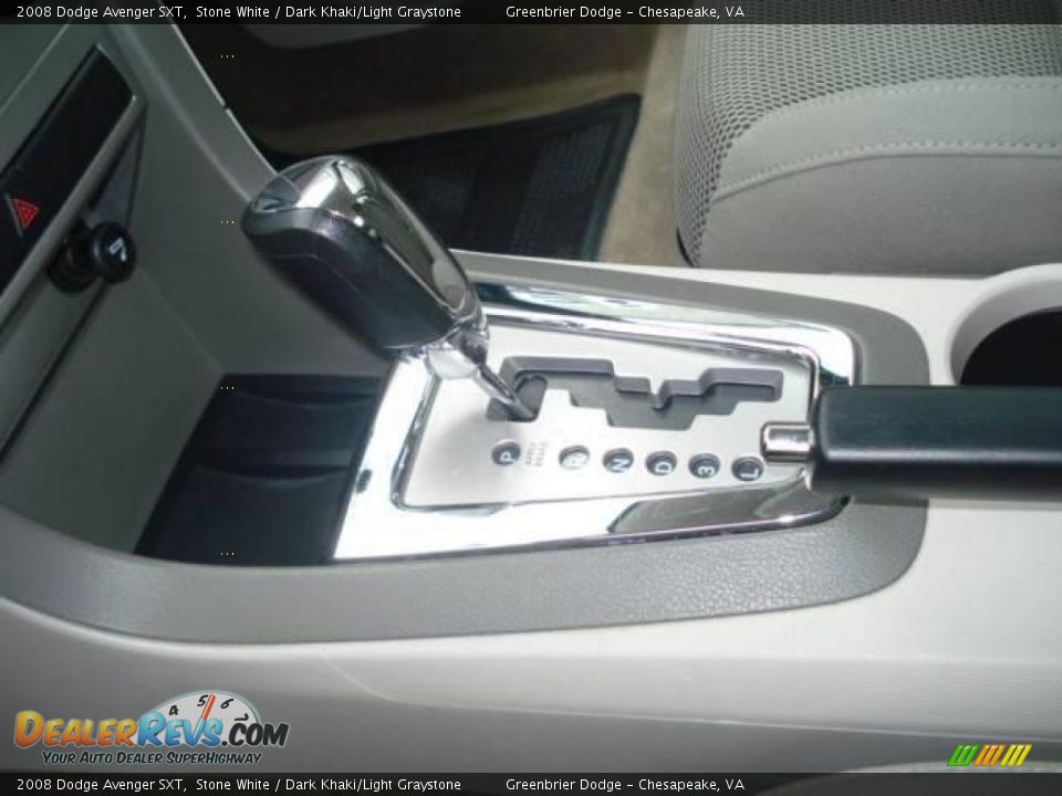 2008 Dodge Avenger SXT Stone White / Dark Khaki/Light Graystone Photo #15