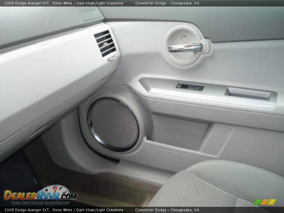 2008 Dodge Avenger SXT Stone White / Dark Khaki/Light Graystone Photo #16