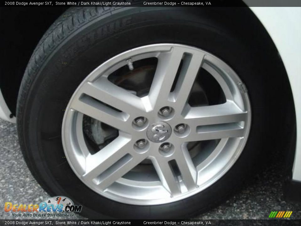 2008 Dodge Avenger SXT Stone White / Dark Khaki/Light Graystone Photo #18