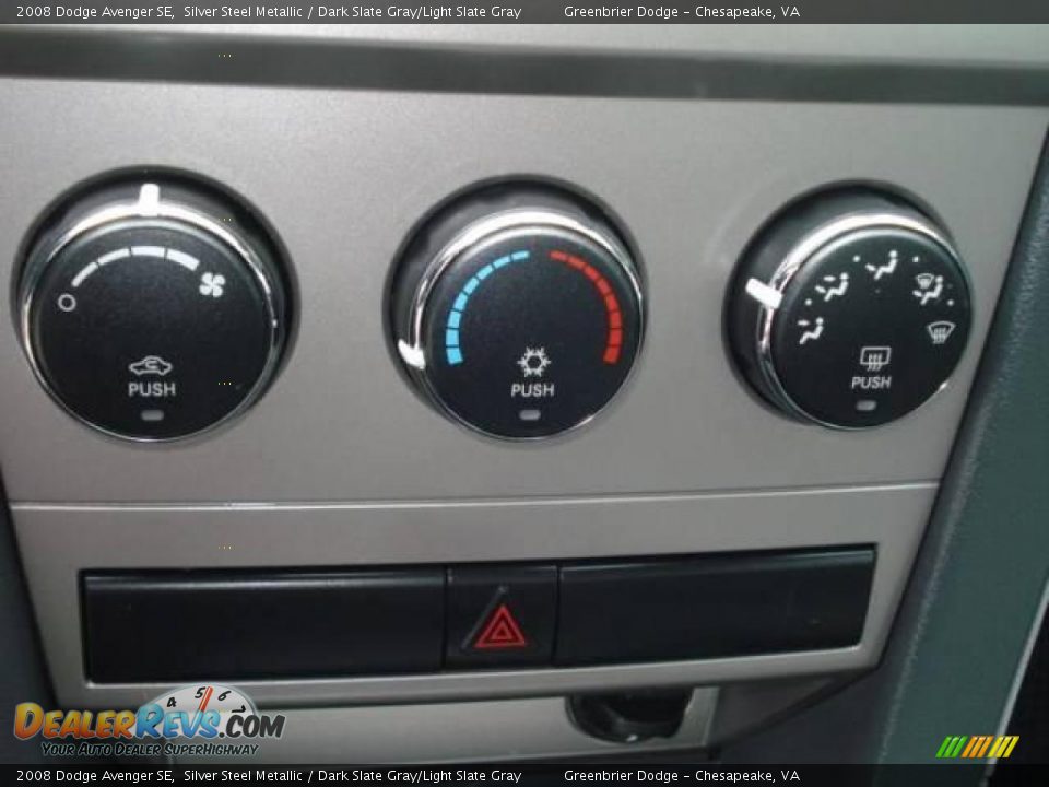2008 Dodge Avenger SE Silver Steel Metallic / Dark Slate Gray/Light Slate Gray Photo #15