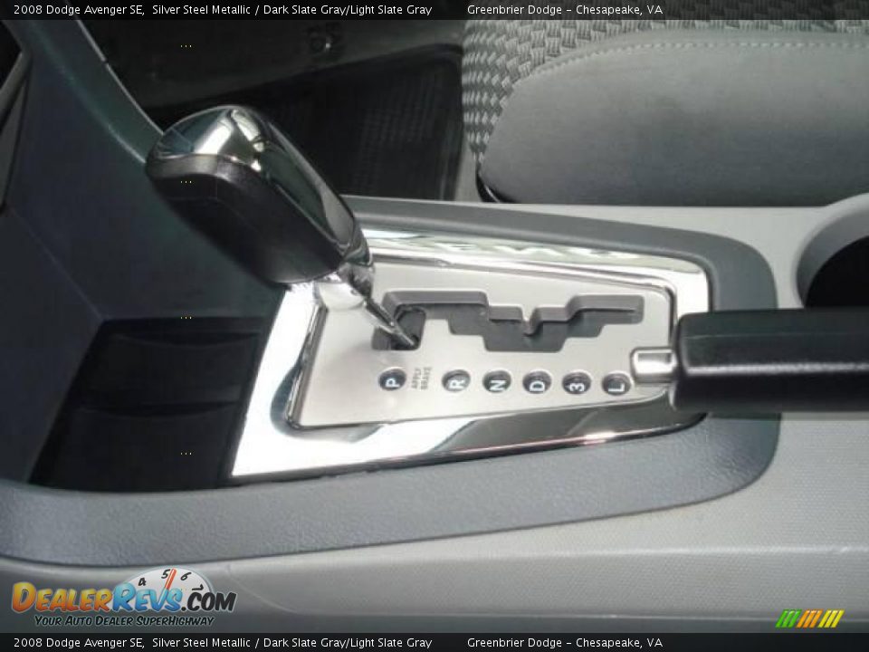 2008 Dodge Avenger SE Silver Steel Metallic / Dark Slate Gray/Light Slate Gray Photo #16