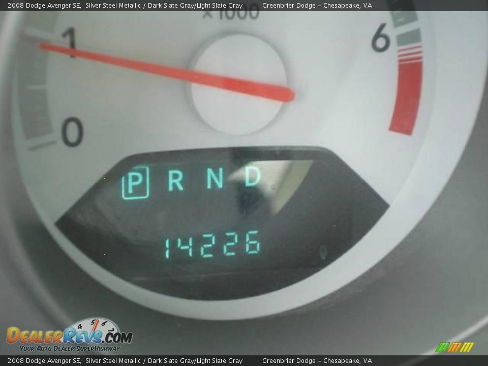 2008 Dodge Avenger SE Silver Steel Metallic / Dark Slate Gray/Light Slate Gray Photo #17