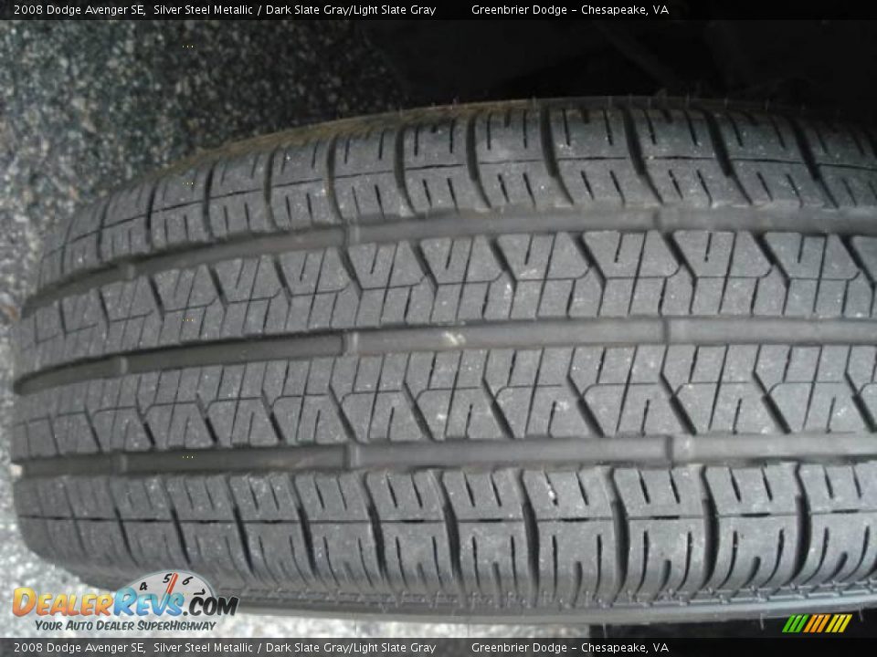 2008 Dodge Avenger SE Silver Steel Metallic / Dark Slate Gray/Light Slate Gray Photo #18
