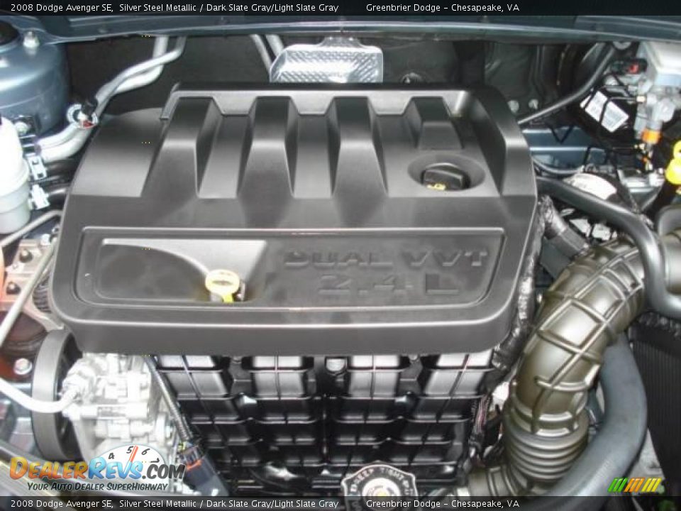 2008 Dodge Avenger SE Silver Steel Metallic / Dark Slate Gray/Light Slate Gray Photo #19
