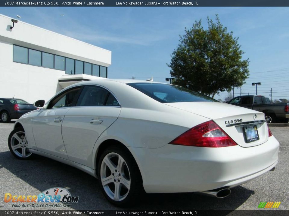 2007 Mercedes-Benz CLS 550 Arctic White / Cashmere Photo #3