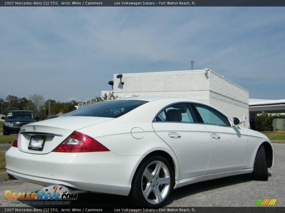 2007 Mercedes-Benz CLS 550 Arctic White / Cashmere Photo #5