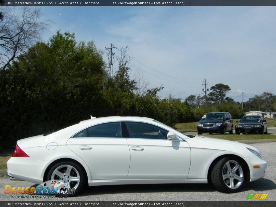 2007 Mercedes-Benz CLS 550 Arctic White / Cashmere Photo #6