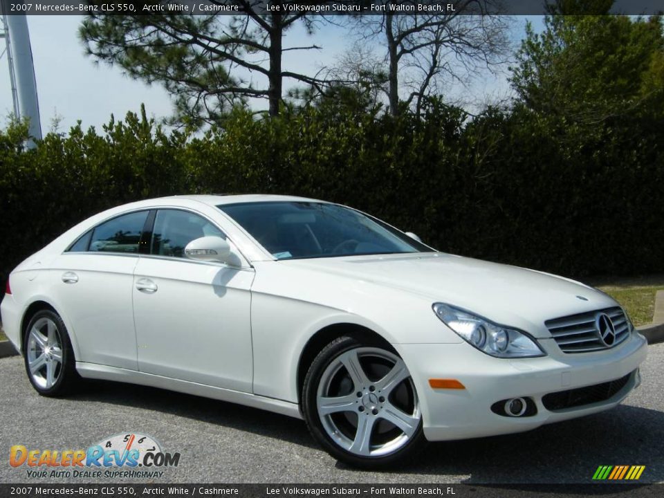 2007 Mercedes-Benz CLS 550 Arctic White / Cashmere Photo #7