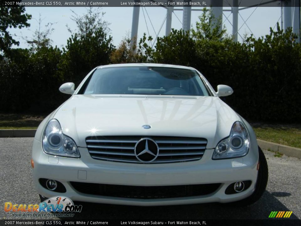 2007 Mercedes-Benz CLS 550 Arctic White / Cashmere Photo #8