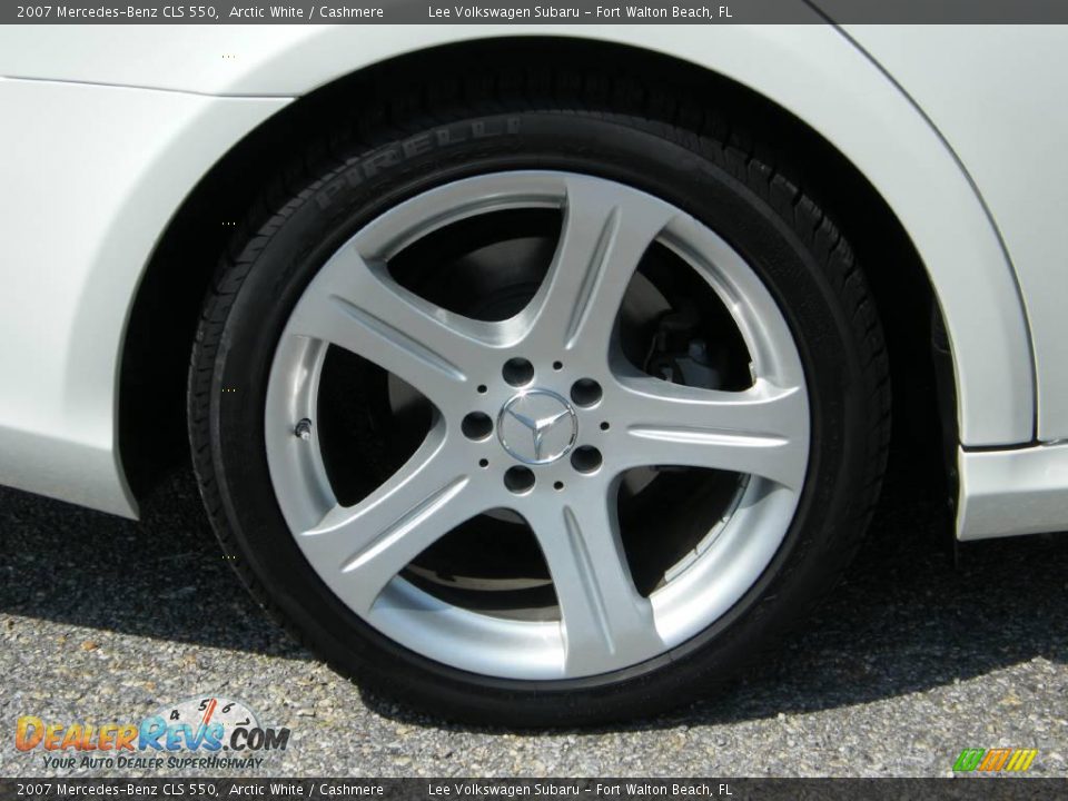 2007 Mercedes-Benz CLS 550 Arctic White / Cashmere Photo #11