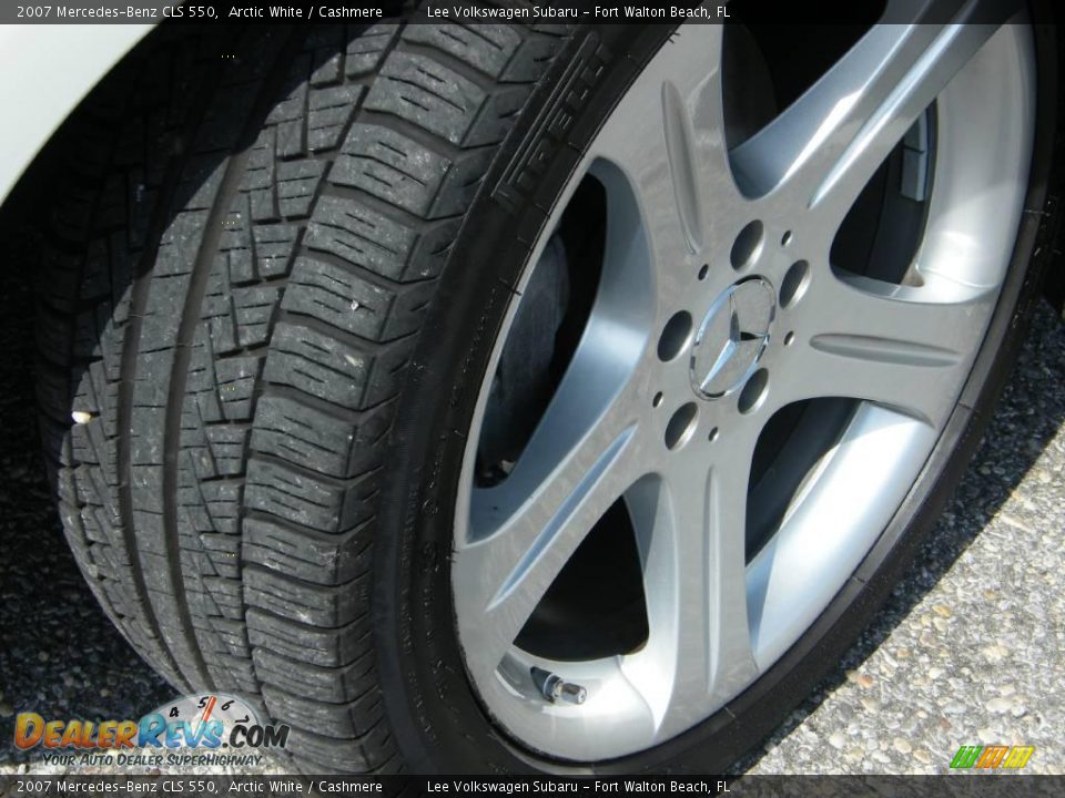 2007 Mercedes-Benz CLS 550 Arctic White / Cashmere Photo #12