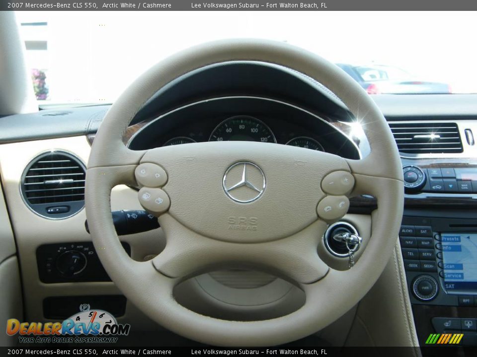 2007 Mercedes-Benz CLS 550 Arctic White / Cashmere Photo #19