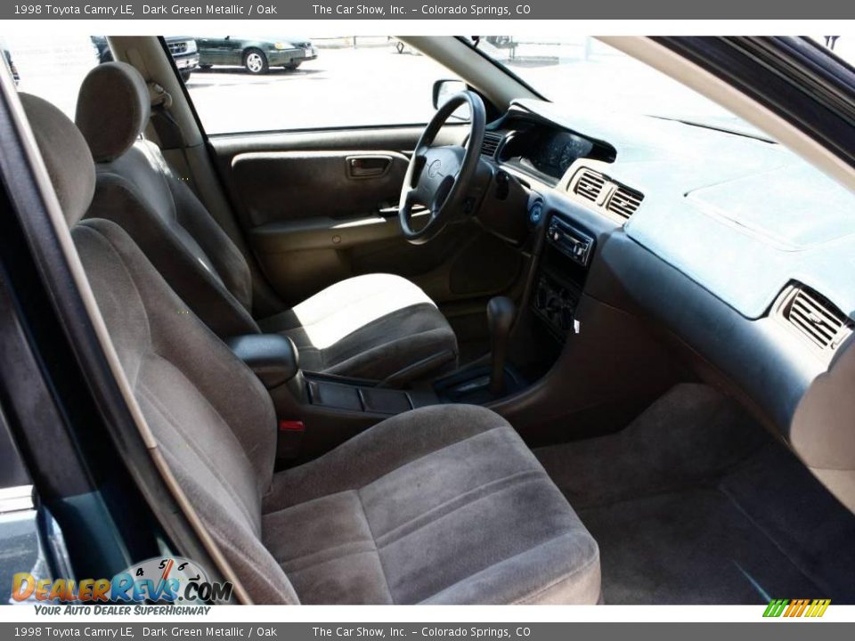 1998 Toyota Camry LE Dark Green Metallic / Oak Photo #11