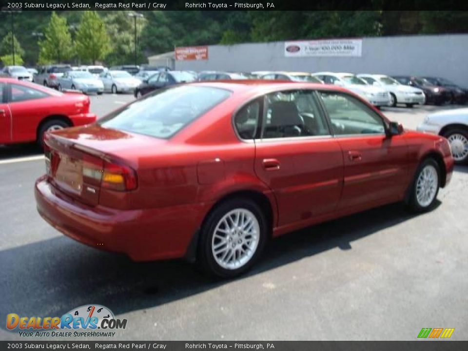 03 Subaru Legacy L Sedan Regatta Red Pearl Gray Photo 5 Dealerrevs Com
