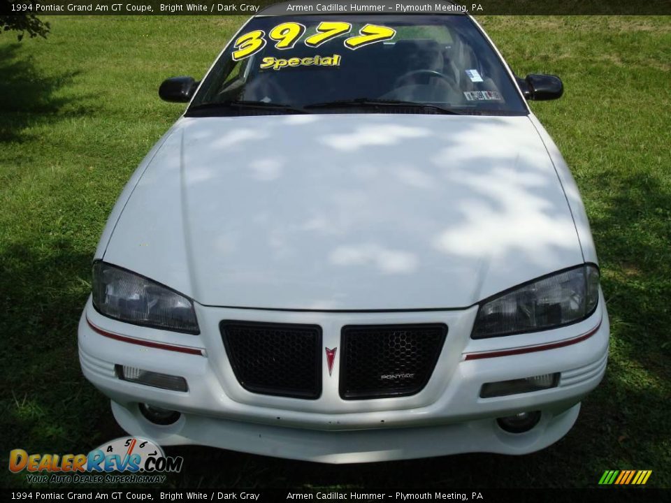 1994 Pontiac Grand Am GT Coupe Bright White / Dark Gray Photo #3