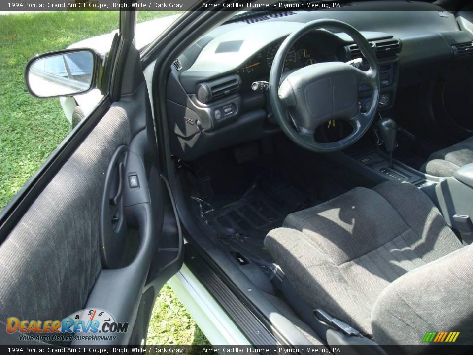 1994 Pontiac Grand Am GT Coupe Bright White / Dark Gray Photo #11