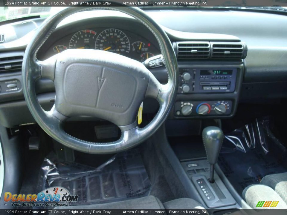 1994 Pontiac Grand Am GT Coupe Bright White / Dark Gray Photo #27