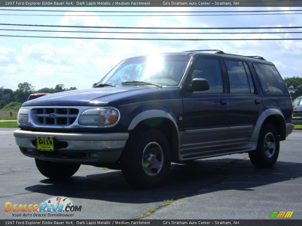 1997 Ford Explorer Eddie Bauer 4x4 Dark Lapis Metallic / Medium Parchment Photo #3