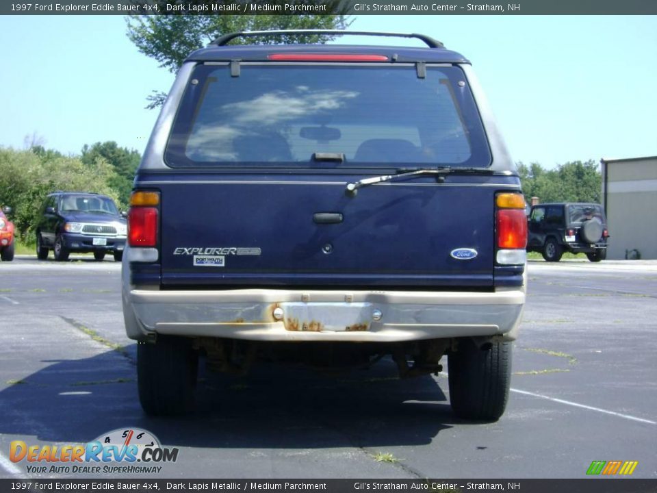 1997 Ford Explorer Eddie Bauer 4x4 Dark Lapis Metallic / Medium Parchment Photo #6
