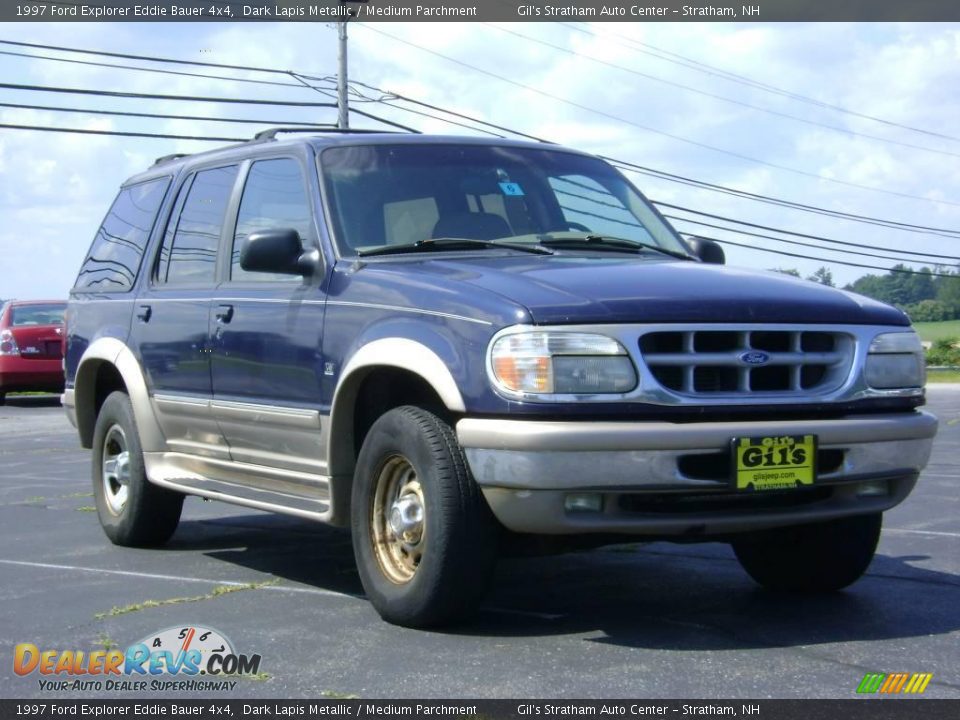 1997 Ford Explorer Eddie Bauer 4x4 Dark Lapis Metallic / Medium Parchment Photo #9